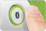 <em>Bluetooth</em> Connect button for easy toggle between paired devices