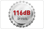 116dB SNR（DAC）