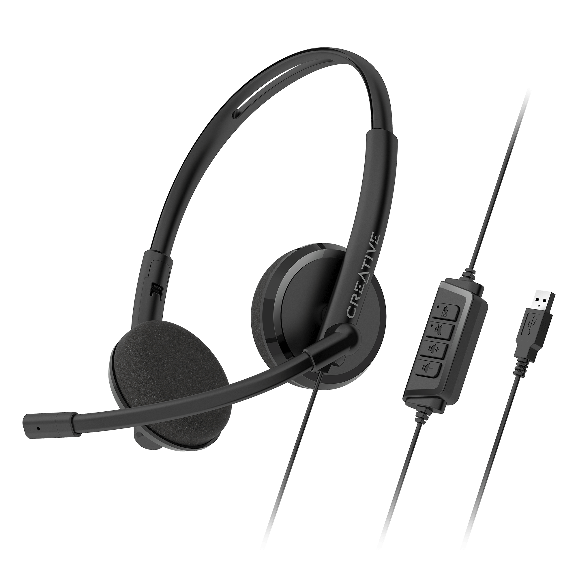 Creative Inline (United - Headset Remote Mic HS-220 USB Noise-cancelling States) Creative Labs with and