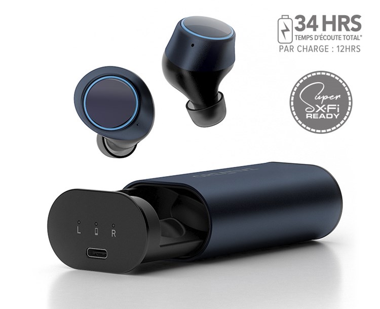 True Wireless In-Ear-Kopfhörer Labs mit Air Outlier (Deutschland) - Creative schweißfeste Touch-Steuerung Creative V2 -
