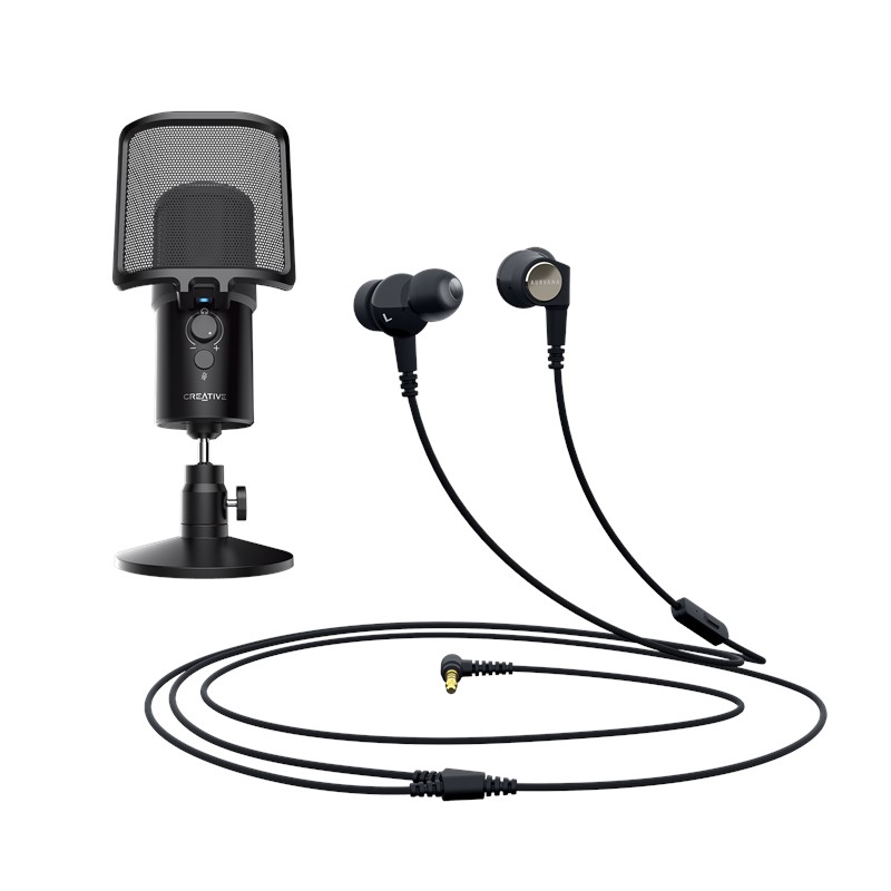 Usb microphone and discount headphones