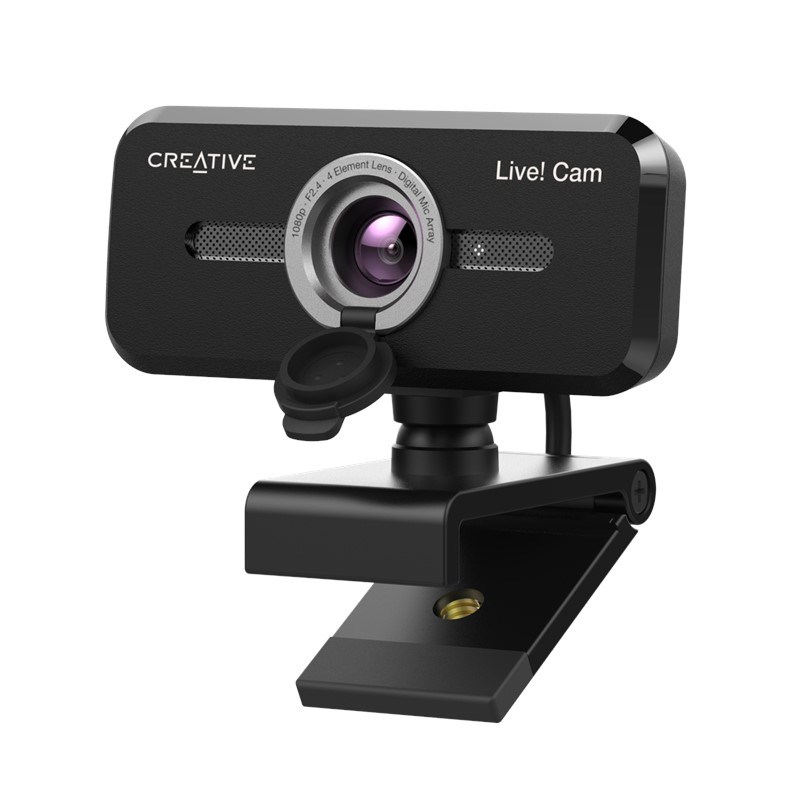 Creative Live! Cam Sync 1080p V2 Full HD Webcam with Auto Mute and Noise  Cancellation for Video Calls - Creative Labs (Pan Euro)
