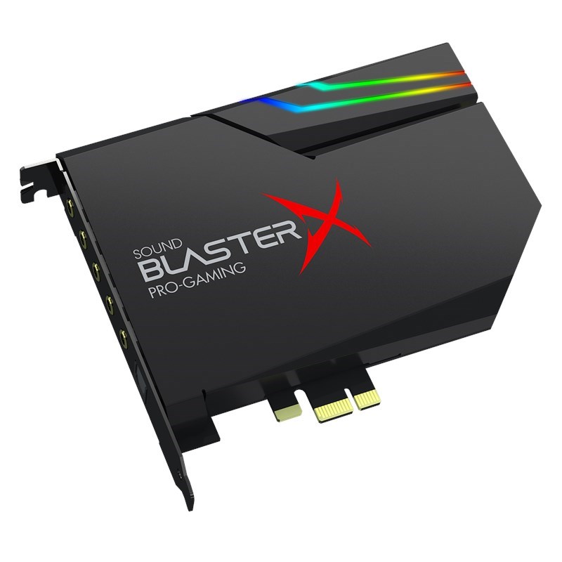 Sound Blasterx Ae 5 Plus Hi Res Pci E Gaming Sound Card And Dac With Rgb Lighting Dolby Digital Live And Dts Encoding Creative Labs Pan Euro