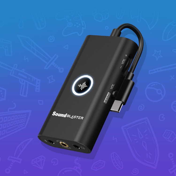 Sound Blaster G3 Portable Plug-and-Play USB-C DAC Amp for