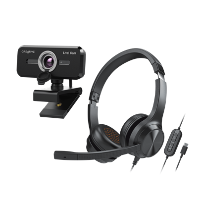 Creative Live! Cam with Video Mute for - Sync (Singapore) Calls Technology Webcam Full Noise Auto HD 1080p Cancellation Creative V2 and