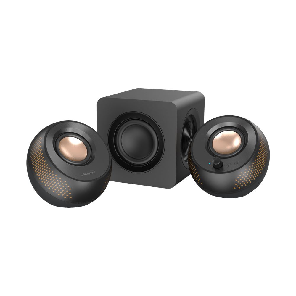 Best 2.1 Computer Speakers With Subwoofer Creative Pebble X Plus 2.1 USB-C Computer Speakers with Subwoofer and