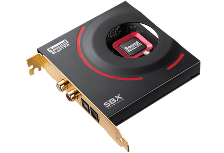 Creative SB1510 Sound Blaster ZxR SBX High Performance PCIE Gaming Sound Card with Audio Control Module & DBPro daughter board for PC & MAC (CT-PCIEX-SBZXR)