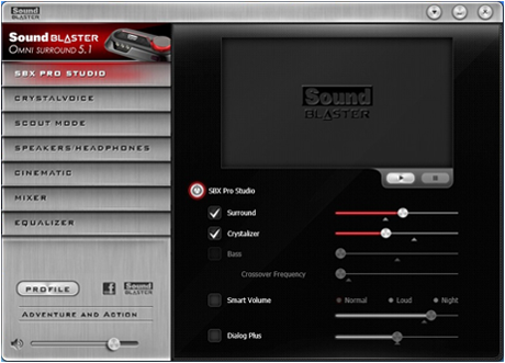 Sound Blaster Omni Surround 5.1 - 5.1サラウンド再生とデュアル 