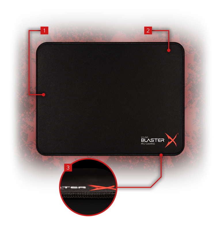 Sound BlasterX AlphaPad - High Performance Gaming Mouse Pad - Creative Labs  (Pan Euro)