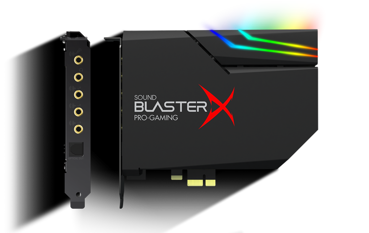 Sound BlasterX AE-5 Plus Hi-res PCI-e Gaming Sound Card and DAC with RGB  Lighting, Dolby Digital Live, and DTS Encoding Creative Labs (Pan Euro)