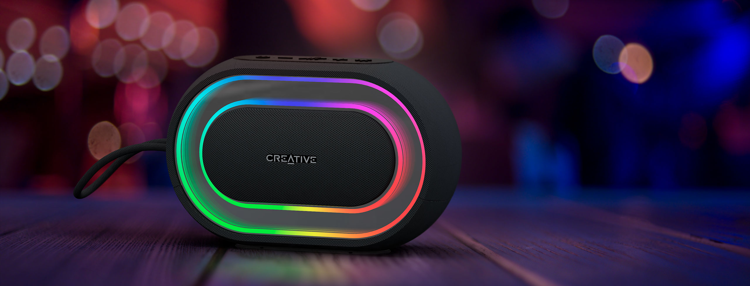 Creative Halo - Portable Bluetooth Speaker with Programmable Light 