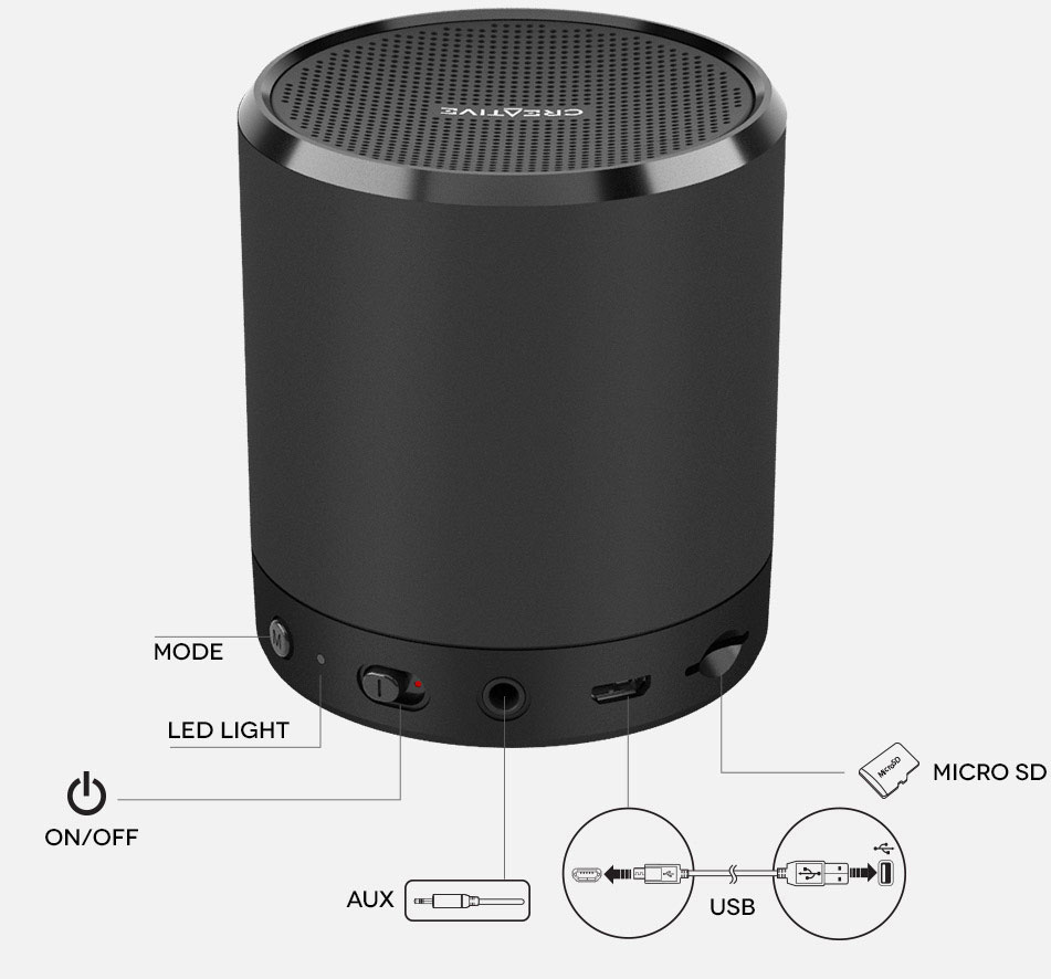 creative metallix portable mini speaker