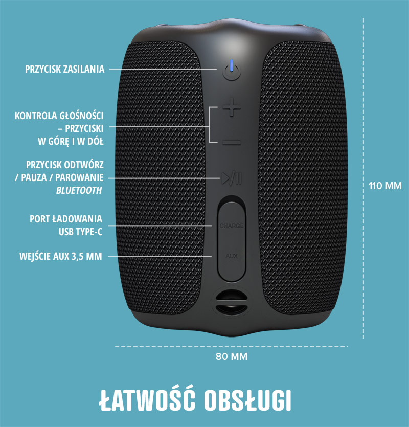 Creative MUVO Play – przenośny i wodoszczelny głośnik Bluetooth do ...