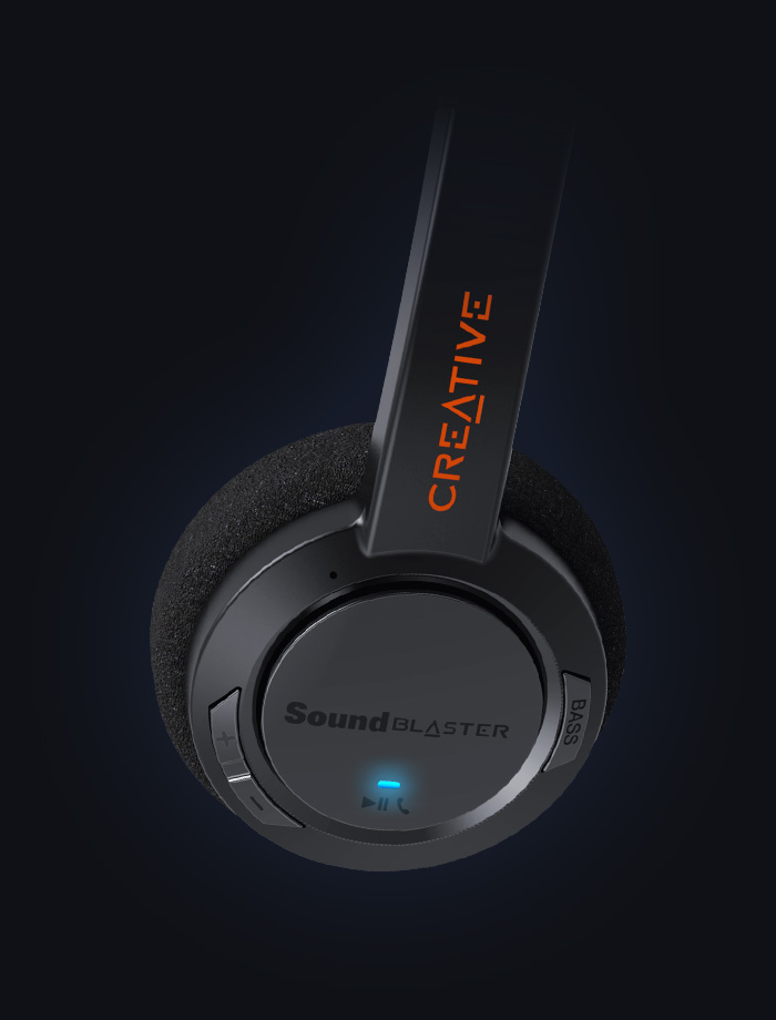 Sound Blaster Jam V2 Ultralight On-ear Bluetooth Headphones with 