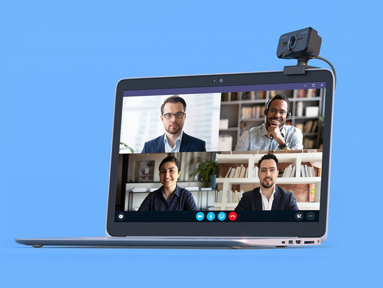 1080P 60fps Webcam with 2ft USB Hub Switch, Microphone, Dual 3.5 Inch  Selfie