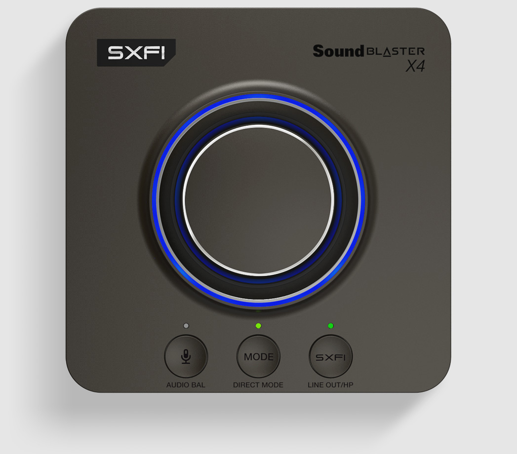 Sound Blaster X4 - Hi-res 7.1 External USB DAC and Amp Sound Card 