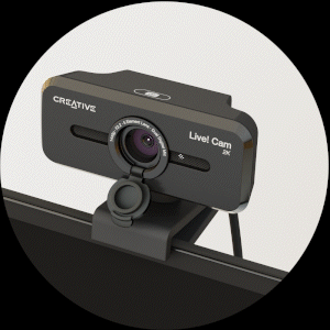 Creative Cámara web USB Cam Sync V3 2K QHD con zoom digital 4X y  micrófonos, 1080P HD, hasta 95° FOV, lente de privacidad, para PC y Mac