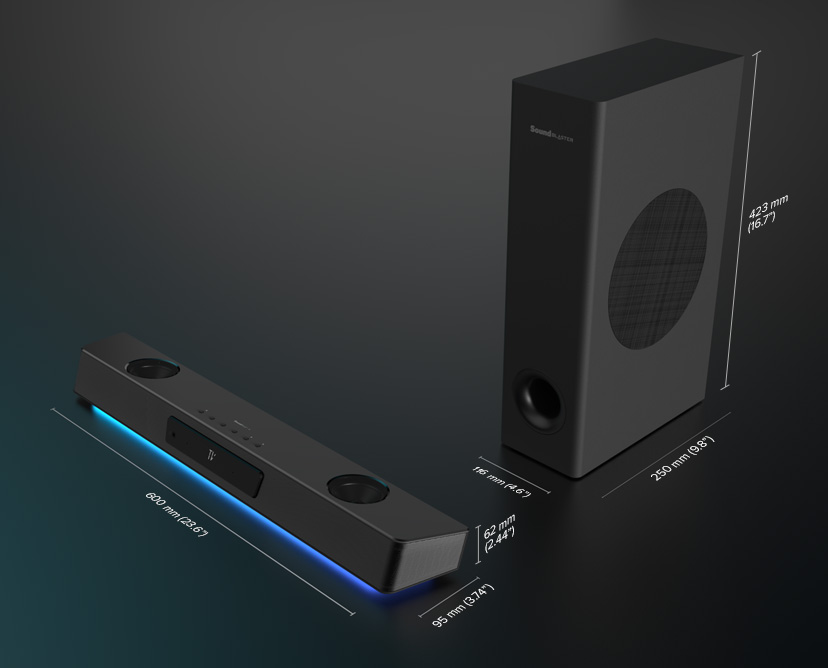 サウンドバーCREATIVE Sound Blaster Katana V2 サウンドバー