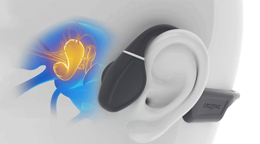 Creative Labs Outlier Free Wireless Bone Conduction Headphones - Gray