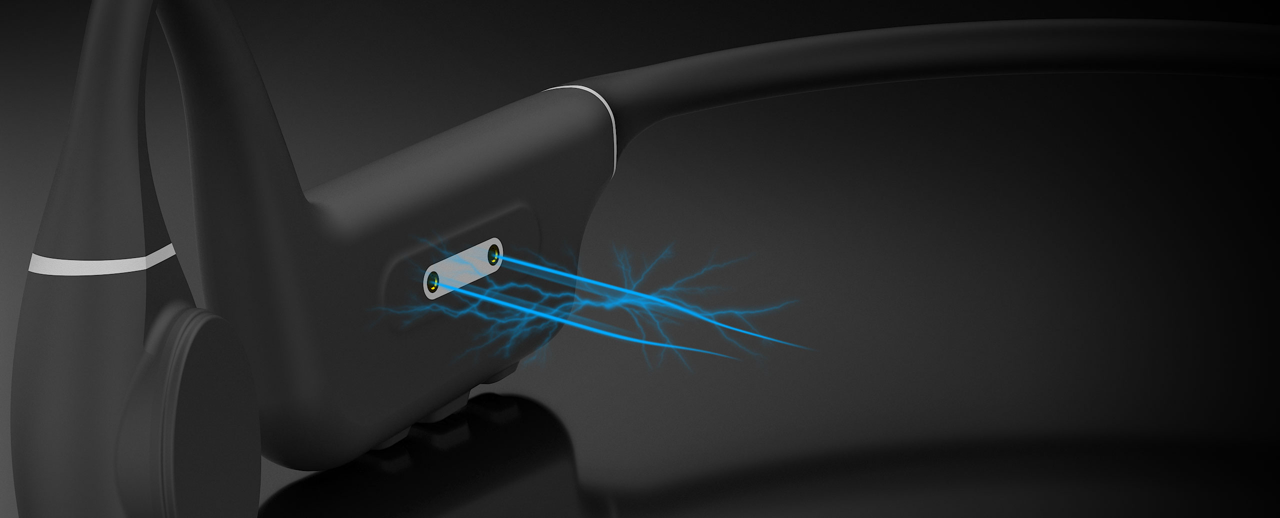 耳機充電示意圖，顯示電池續航時間