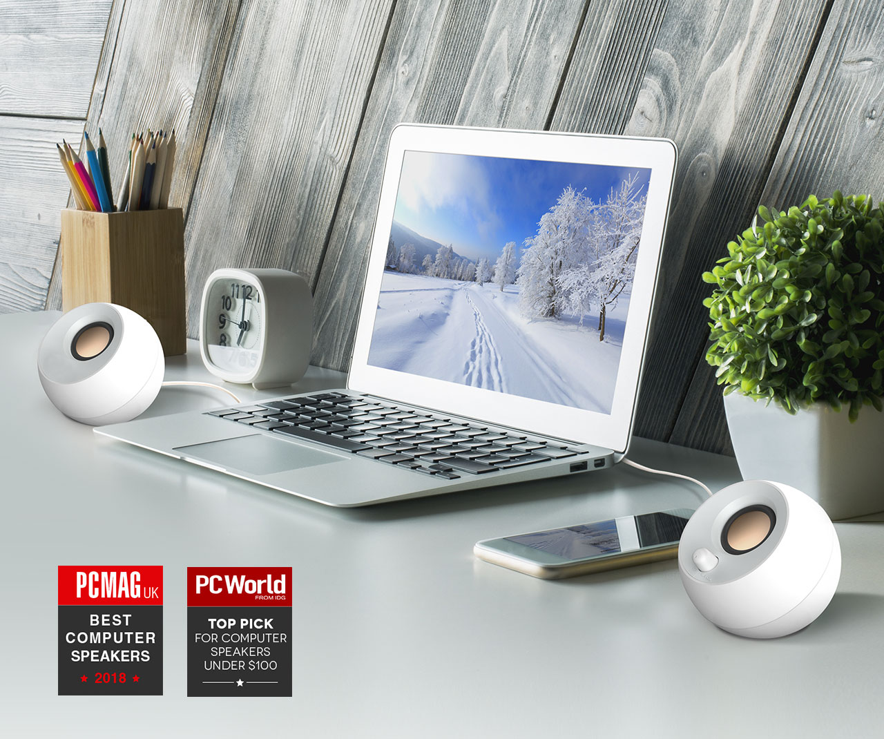 Creative Pebble V2 Altoparlanti USB-C - 2.0, 8W RMS, Ingresso AUX, Design Minimal Per PC - Foto 12