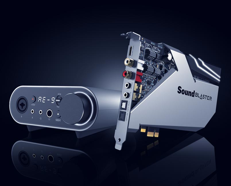 Sound Blaster Internal and External USB DAC and Amp Sound Cards