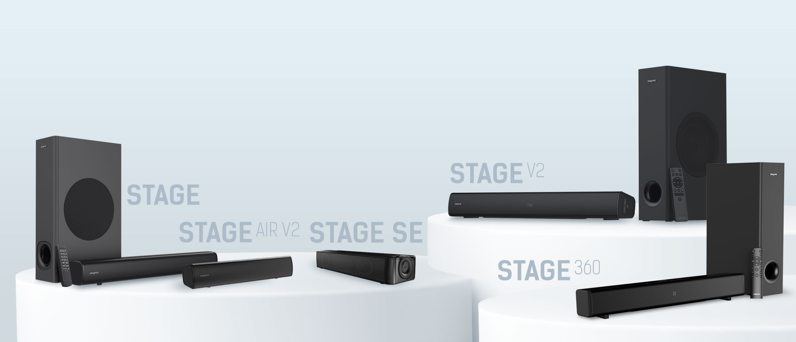 Creative Stage Series - Soundbars for TV and Computers